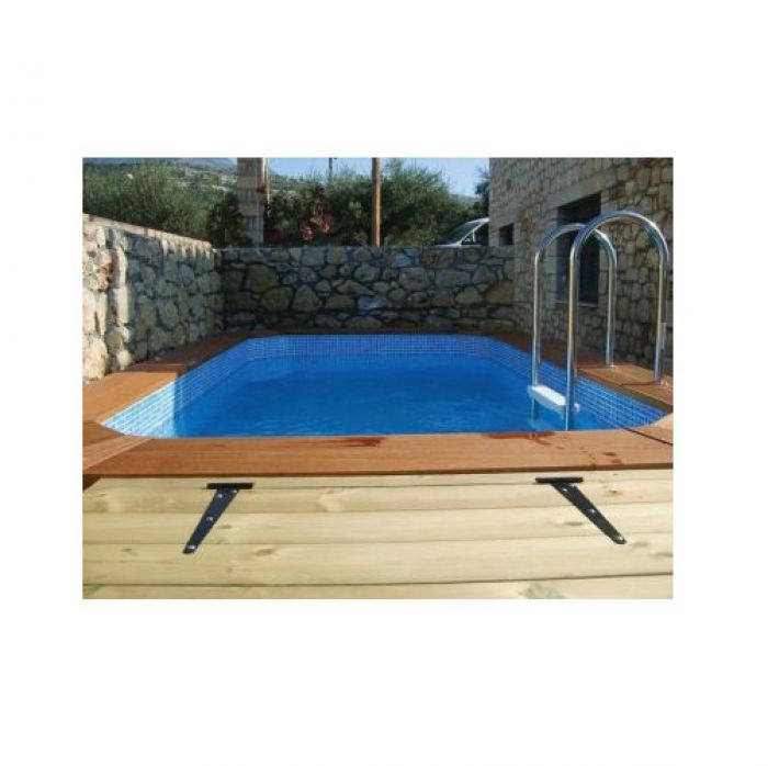 Wooden Exercise Wooden Pool With Aqua Jet 2.4m x 3.9m Wooden Pools
