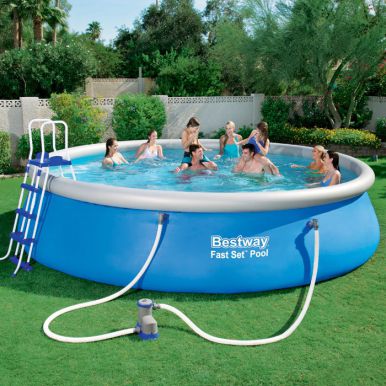 inflatable 18ft bestway package fast pool round
