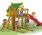 Adventure Tower, Slide, Double Swing, Sandbox & Anchors