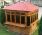 Canadian Spa Pine Lip Mounted Gazebo 8'x8'