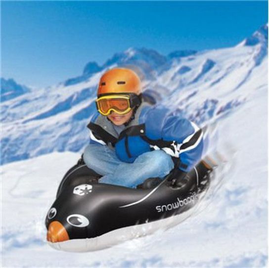 Arctic Penguin Inflatable Sledge by Snow Boogie
