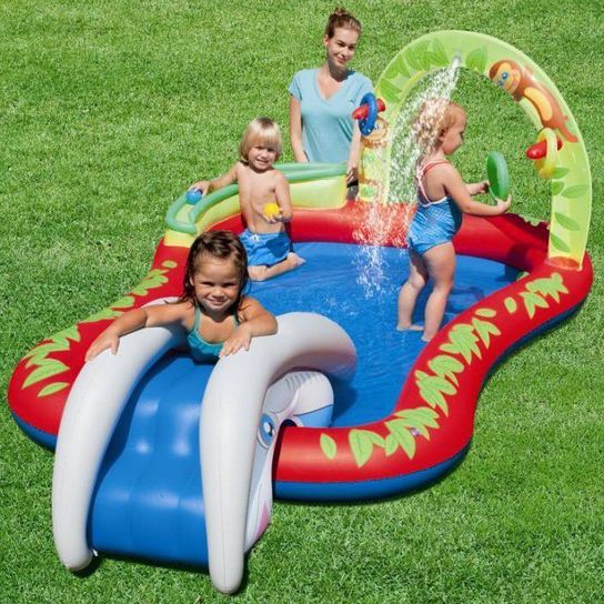 Interactive Play Pool - 53051 - 9ft 2in x 5ft 8in x 40in