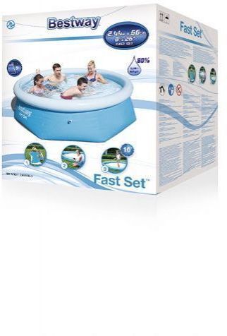 Fast Set Round Inflatable Pool - 57265 - 8ft x 26in (No Pump) by Bestway