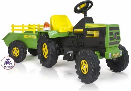 Tractor and Trailer with Light and Sound - 6 Volt by Injusa