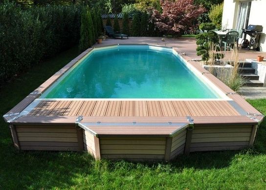Azteck Maxiwood Rectangular Wooden Pool - 4m x 7.3m by Zodiac