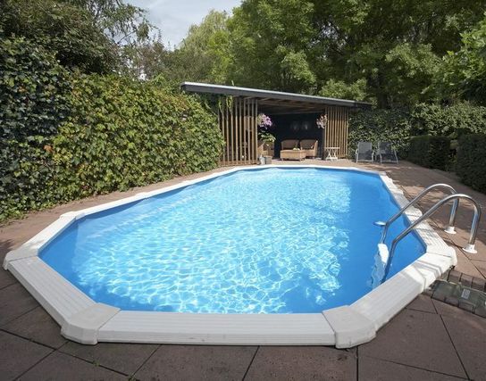 Century Oval Steel Pool With Super Kit - 34ft x 18ft by Doughboy