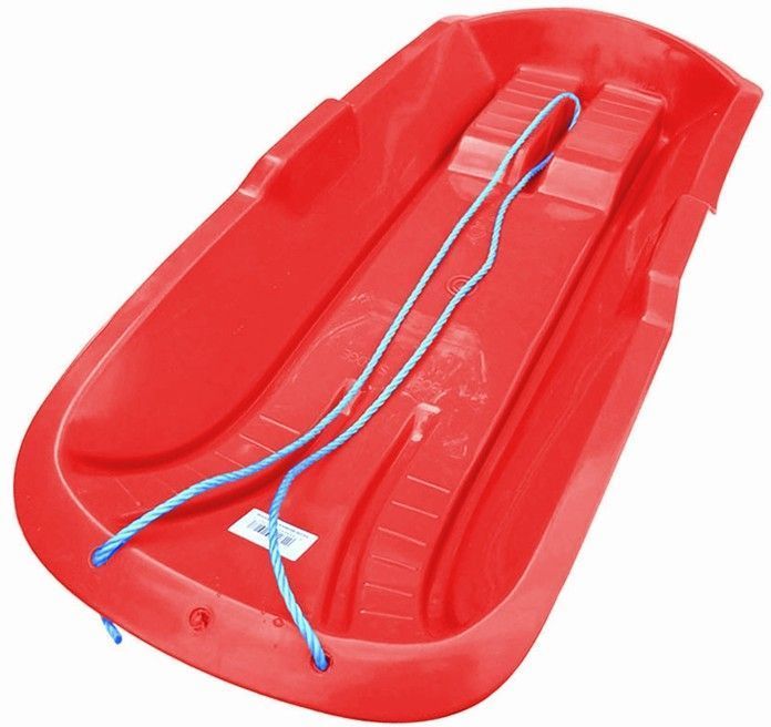 BobKat Red Plastic Sledge Toboggan