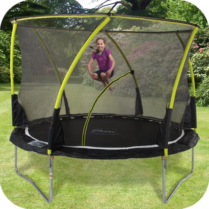Plum® 8ft Whirlwind Trampoline and 3G® Enclosure Plum Trampolines