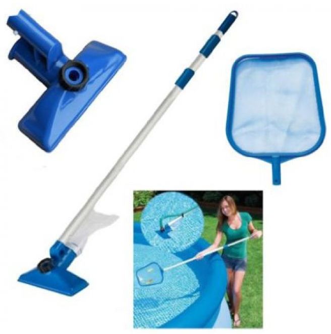 Pool Maintenance Kit With Telescopic Pole Pool Cleaning & Chemicals