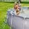 36" Coated Steel Frame Pool Ladder