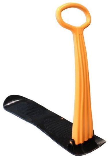 Plastic Snow Scooter- Pack Of 2 (Green/Orange)