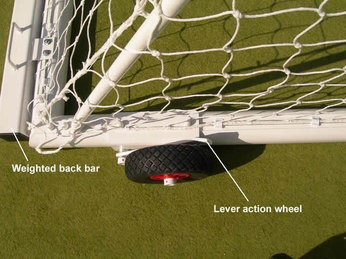 24ft x 8ft Aluminium Freestand Football Goal + Quick Release Crossbar