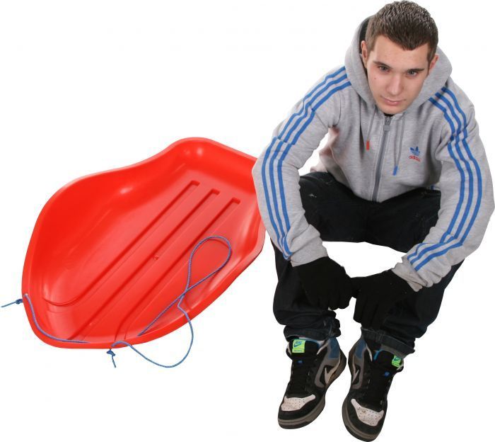 Stingray Red Sledge Toboggan Plastic Sledges