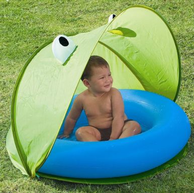 Play Pool With Twist 'N Fold Tent