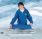 Aluminium Folding Blue Sledge Toboggan