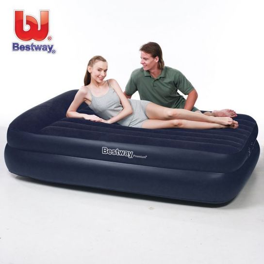 Premium Queen Air Bed With Built-In Pump 80" x 64" by Bestway