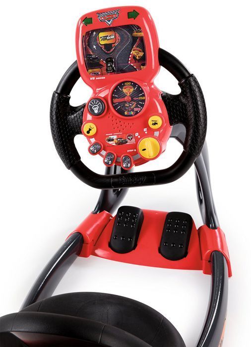 Smoby Cars V8 Driver Carbon and Smartphone Holder 370208 Game Action