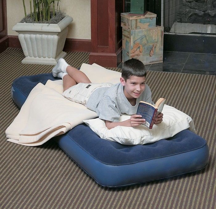 regatta flocked single air bed