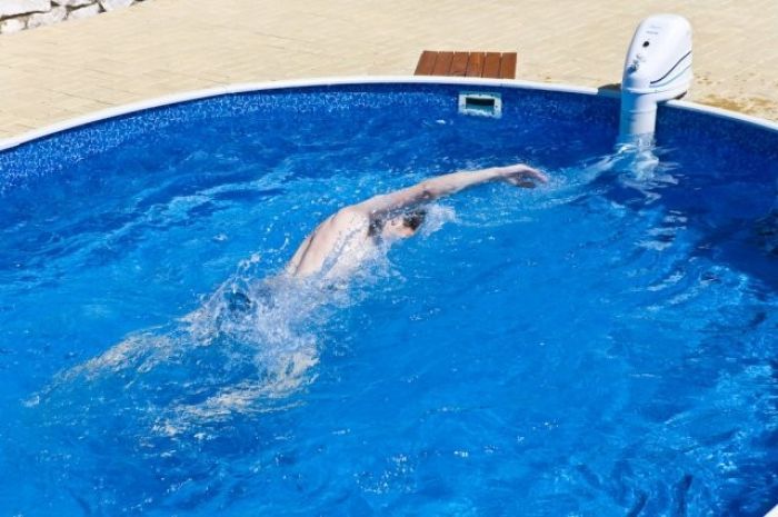 pool with current to swim against