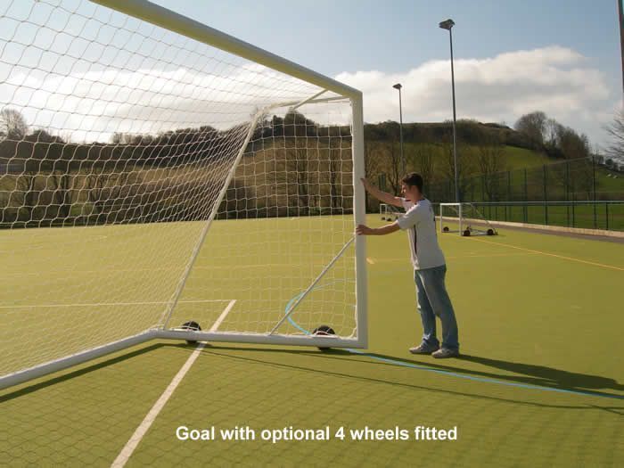24ft x 8ft Aluminium Freestand Football Goal + Quick Release Crossbar