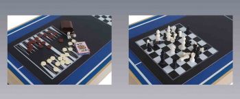 Multi Games Table: Chess, Cards, Backgammon, Draughts