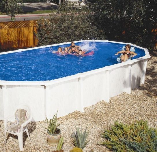 Regent Oval Steel Pool - 24ft x 12ft by Doughboy