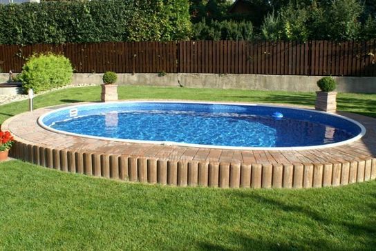 Deluxe Oval Splasher Pool With Sand Filter - 18ft x 12ft