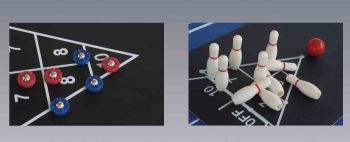 Multi Games Table: Bowling, Shuffle Board