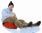Snow Zipper Red Sledge Toboggan