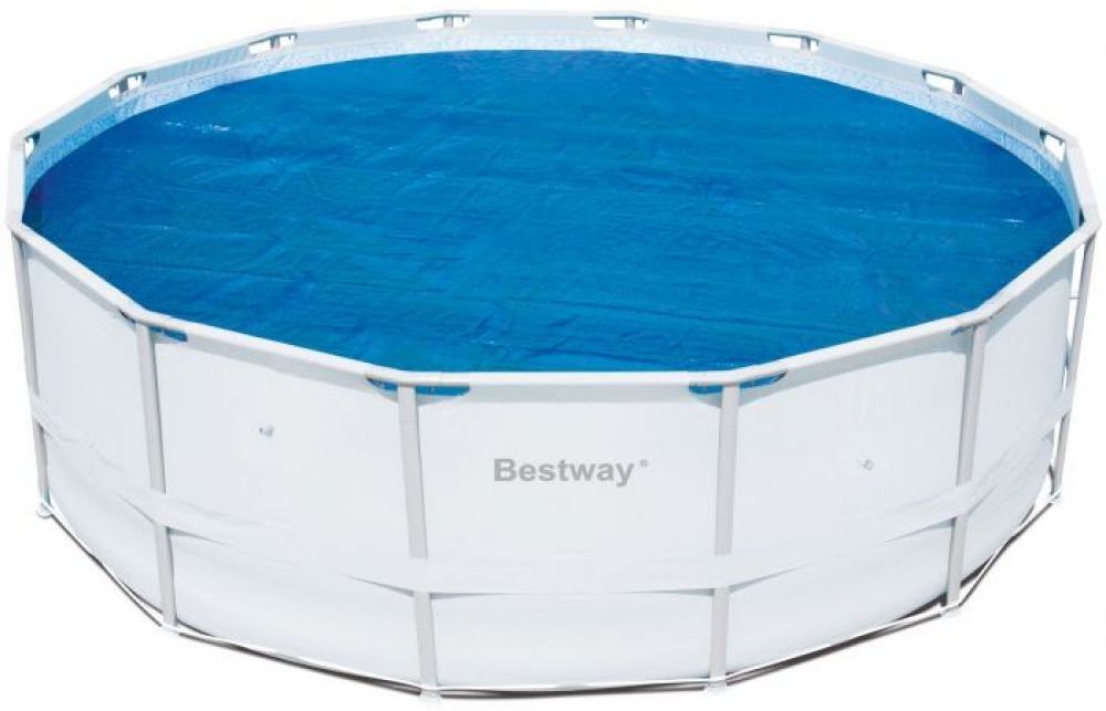 14 Ft Round Pool Cover / Rectangle Blue Solar Pool Cover 14 X 28 Foot 3 Year / Shop bestway