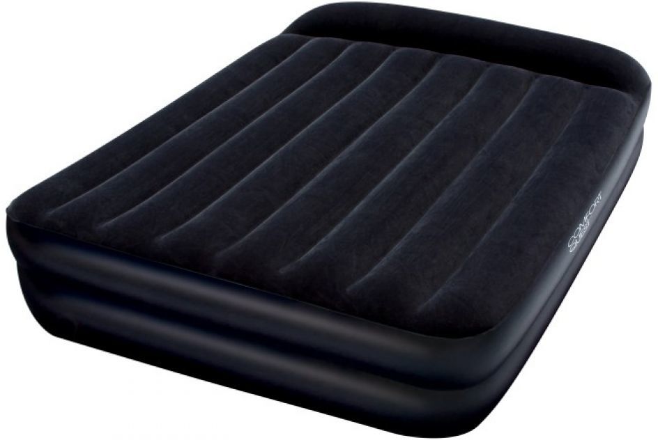 Premium Queen Air Bed With Built In Pump 80 x 64 by Bestway Air Beds and Pillows