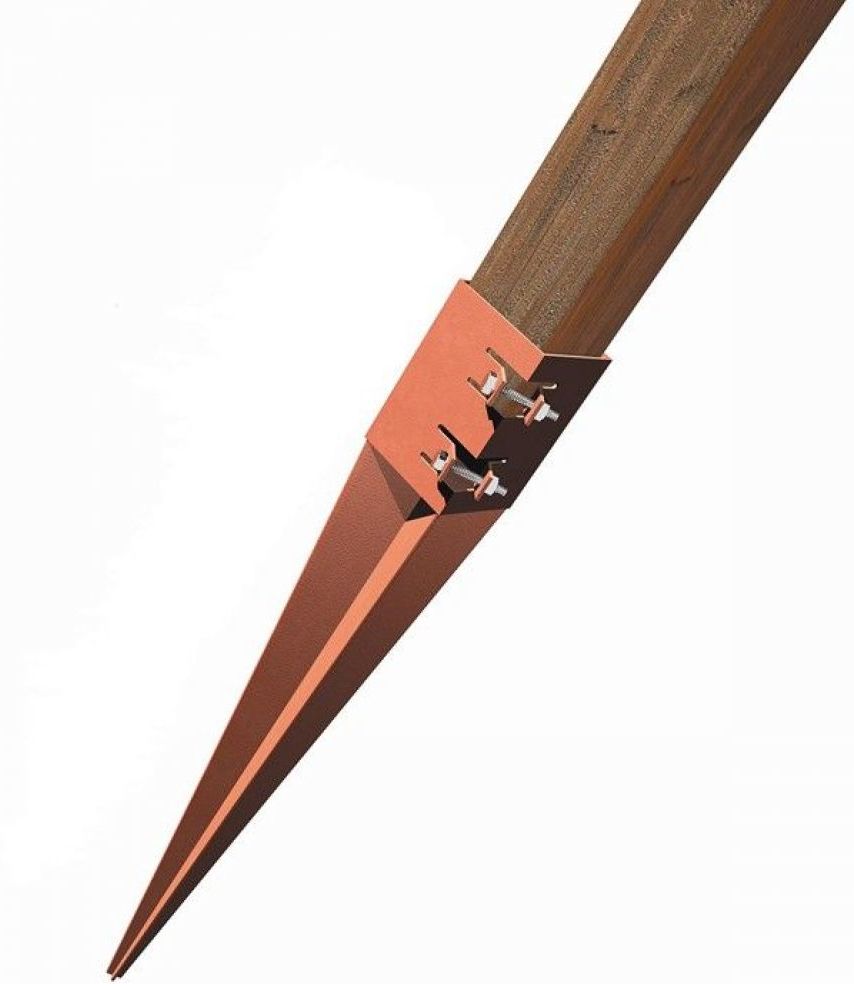 Metpost Post Support System 2 (Red) 75mm x 750mm Fencing Anchors