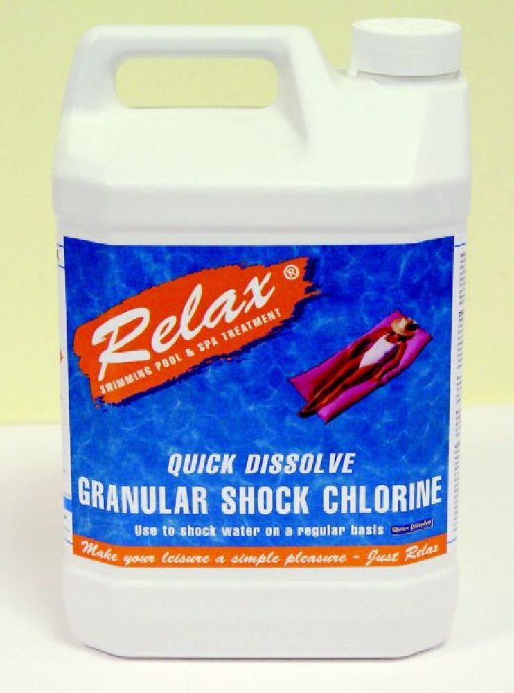Quick Dissolve Granular Shock Chlorine 5kg x 4 Chemicals For Spas