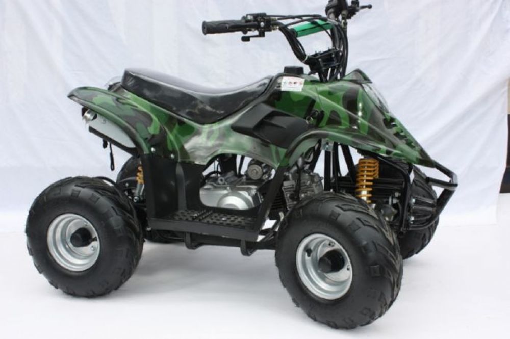 equad x army camo 800w utility atv 4 wheeler for kids
