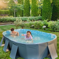 9ft Rectangle Portable Folding Garden Pool