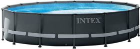 Intex Ultra XTR Frame Round Metal Pool 16ft x 48in With Sand Filter Pump- 26326NP 