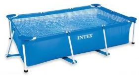 Intex Rectangular Metal Frame Pool No Pump 86 5/8