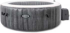 Intex PureSpa 6 Person Greywood Deluxe Inflatable Hot Tub 