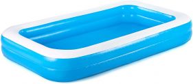 Blue Rectangular Family Paddling Pool 10ft x 6ft x 18in