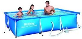 Bestway Steel Pro Rectangular Frame Pool With Pump 157