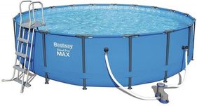 Steel Pro Metal Frame Round Pool Package 56462 18ft x 48in by Bestway- Damaged Box