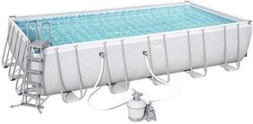 Bestway Power Steel Rectangular Frame Pool Set - 22ftx 12ft x 52in