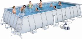 Bestway Steel Pro Rectangular Frame Pool With Pump 24' x 12' x 52