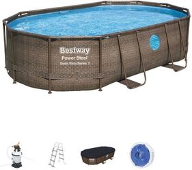 Bestway Power Steel Swim Vista Series 16ft x 10ft x 42in- 56946