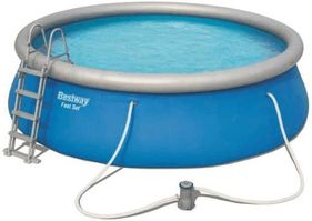Fast Set Round Inflatable Pool Package - 57289 - 15ft x 48in by Bestway