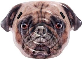 Intex Inflatable Pug Face Island Mattress Lilo