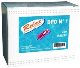 Free Chlorine DPD No.1 Comparator Test Tablets Pk.250 by Lovibond