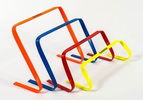 Samba Speed & Agility Hurdles 9 Inch Flat Hurdle - Red - Set 6 