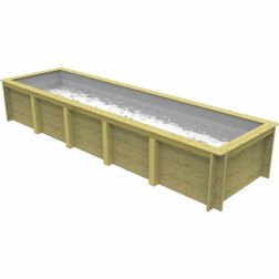 Nazca 8m x 2m Rectangular Wooden Lap Pool