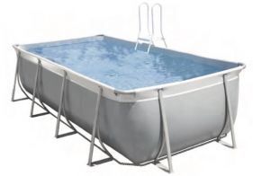 Garden Leisure Rectangular Frame Pool Set 4.6m x 2.65m x 1.25m with Sand Filter